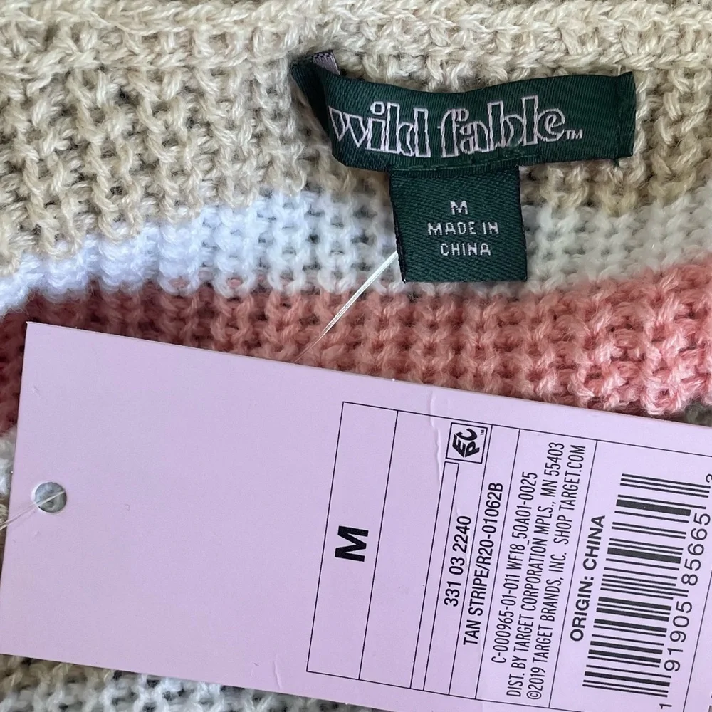 Wild Fable Striped Vneck sweater - Picture 6 of 6